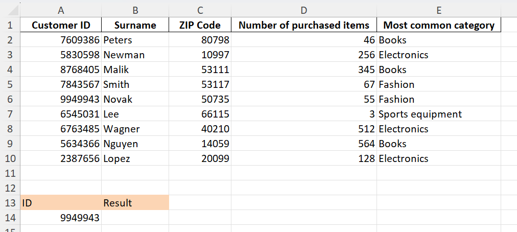 Search key defined in Google Sheets Image: Search key defined in Google Sheets