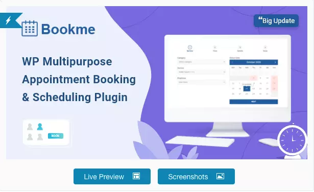 Image: Screenshot of Bookme from CodeCanyon