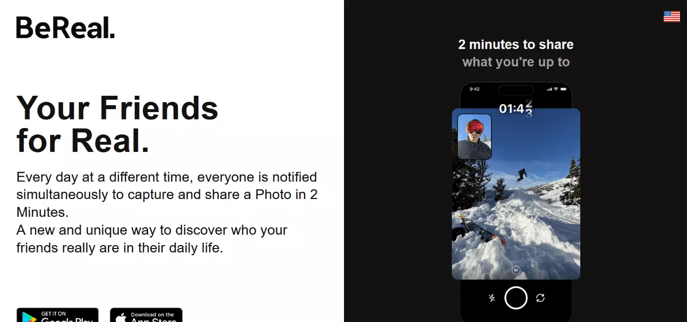 Image: Screenshot from the BeReal website
