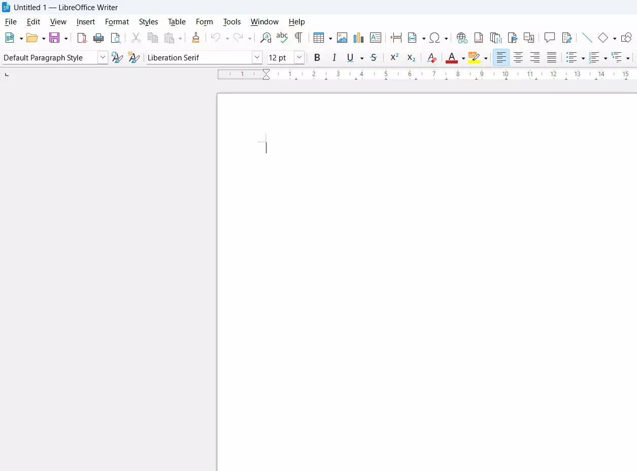 Excerpt from LibreOffice Image: Excerpt from LibreOffice