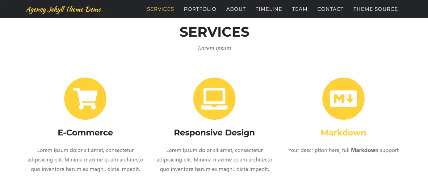 Image: Jekyl theme Agency