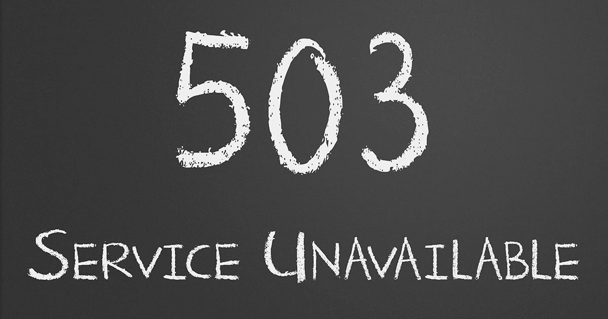 Image: HTTP 503 (Service Unavailable): meaning and troubleshooting