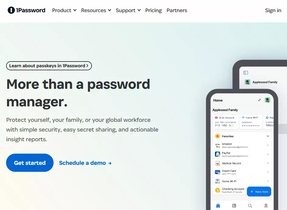 Password manager 1Password Image: Password manager 1Password