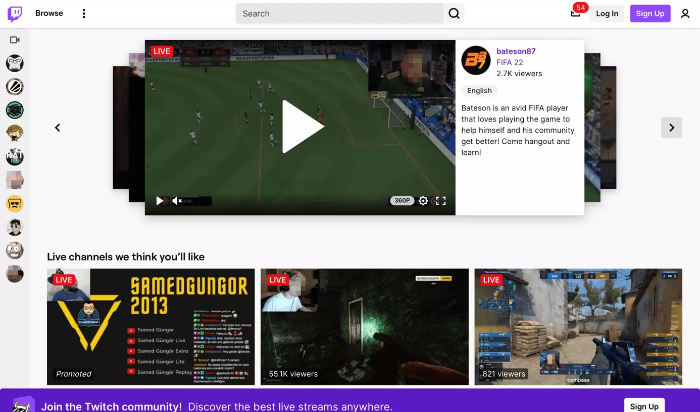 Image: Screenshot of Twitch’s site